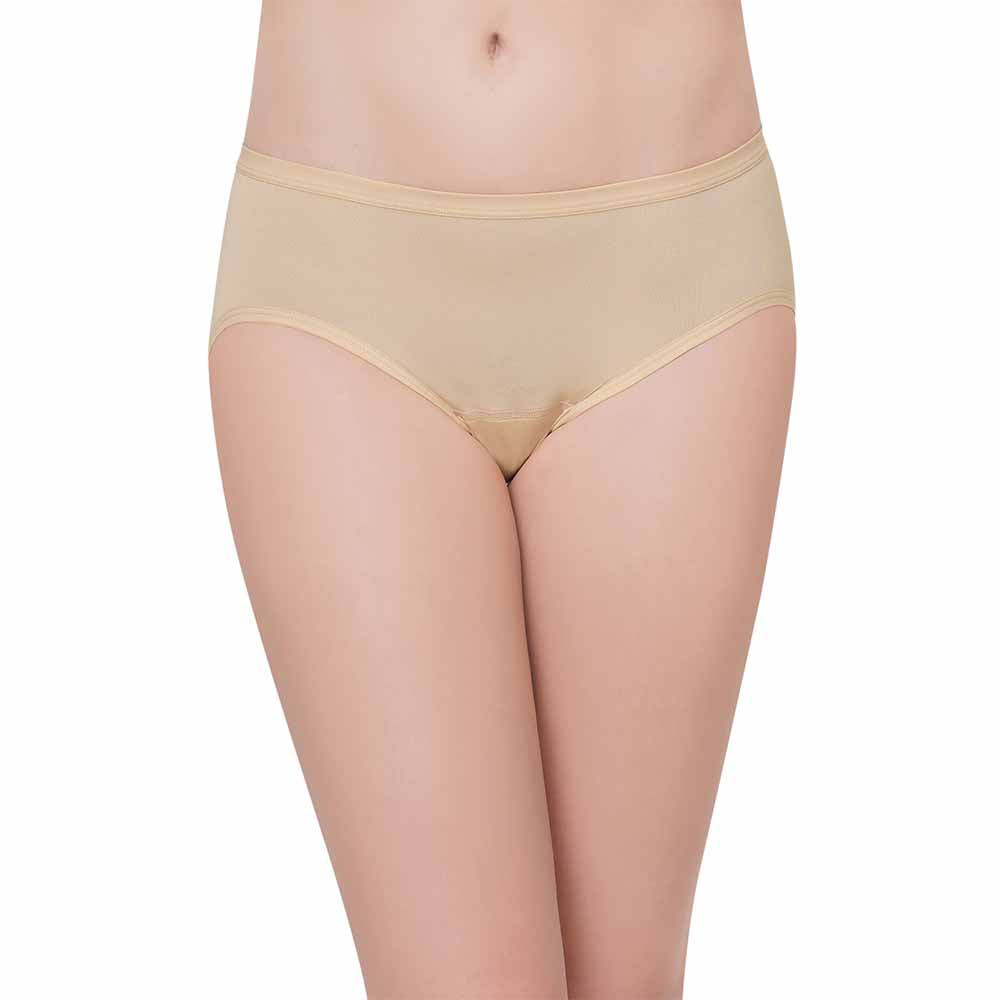 Buy Hygieni Mid Waist Full Coverage Night Wear High Absorbency Period Panty  - Nude Online | Wacoal India