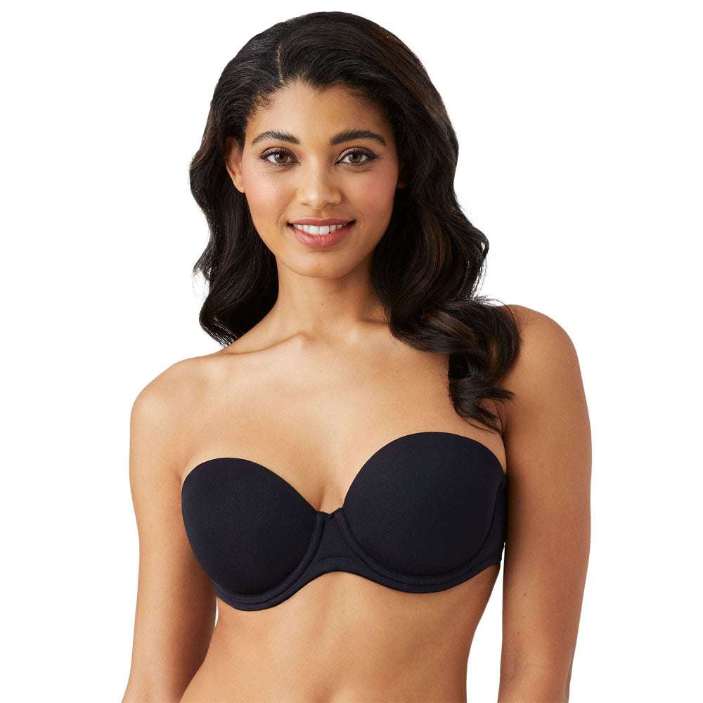 Red Carpet Padded Wired Half Cup Full Coverage Strapless Bra - Beige