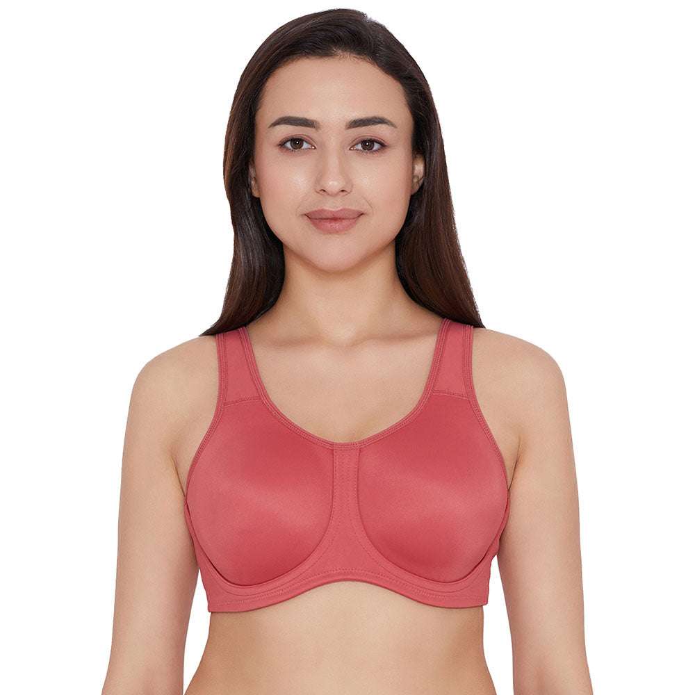 Wacoal Sport Non-Padded Wired Full Coverage Full Support High Intensity  Sports Bra - Beige (40D)