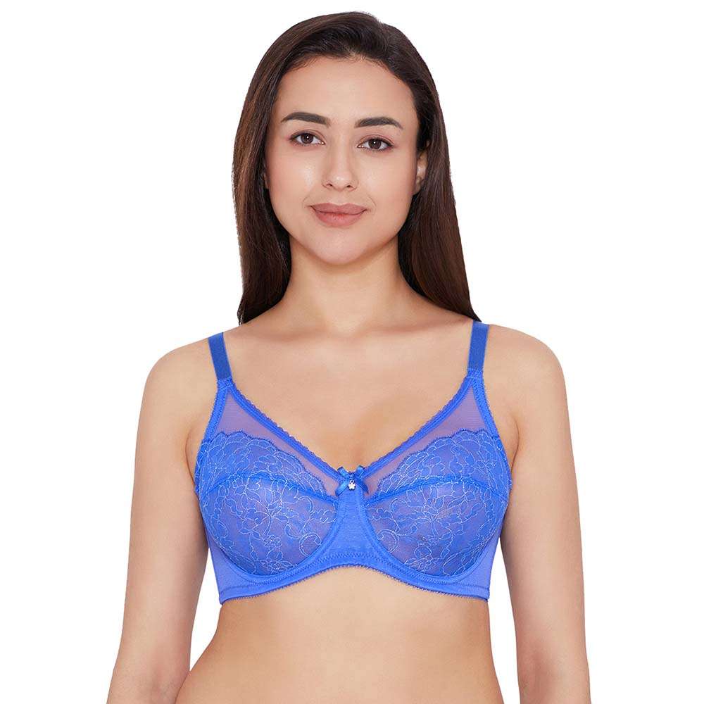 Out From Under Chantilly Lace Wired Bra in Blue