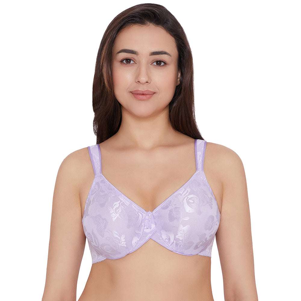 Buy Awareness Non Padded Wired Full Coverage Full Support Plus Size Bra-Purple  Online