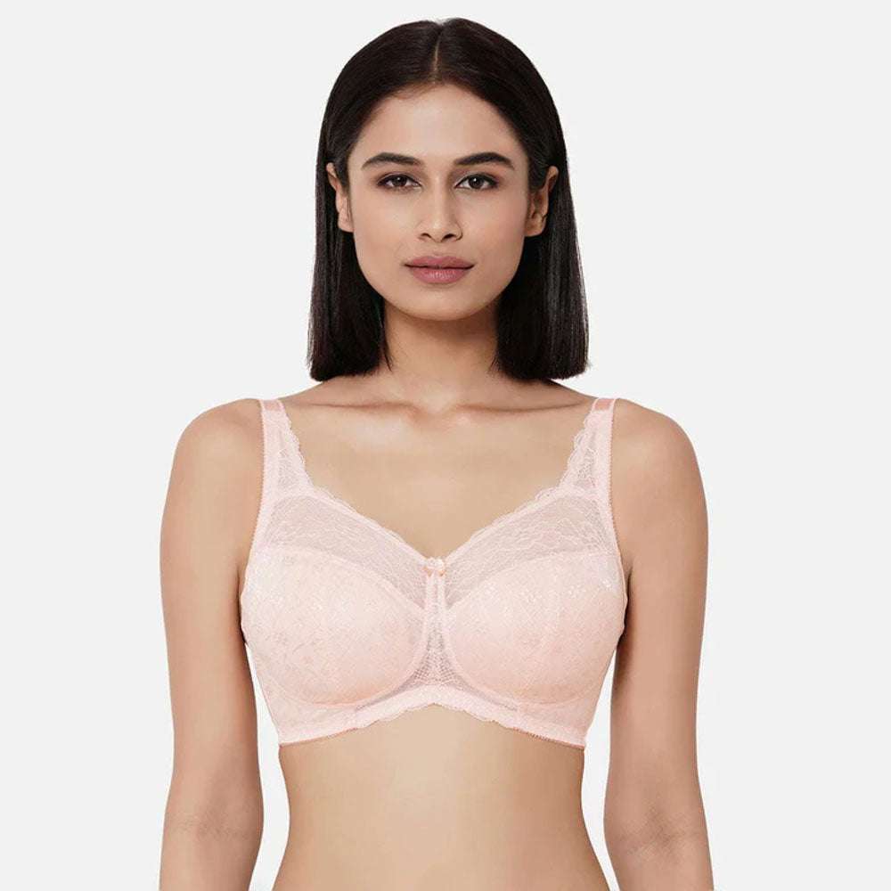 Buy Classic Non Padded Non Wired Full Coverage Plus Size Everyday Comfort  Bra - Peach Online
