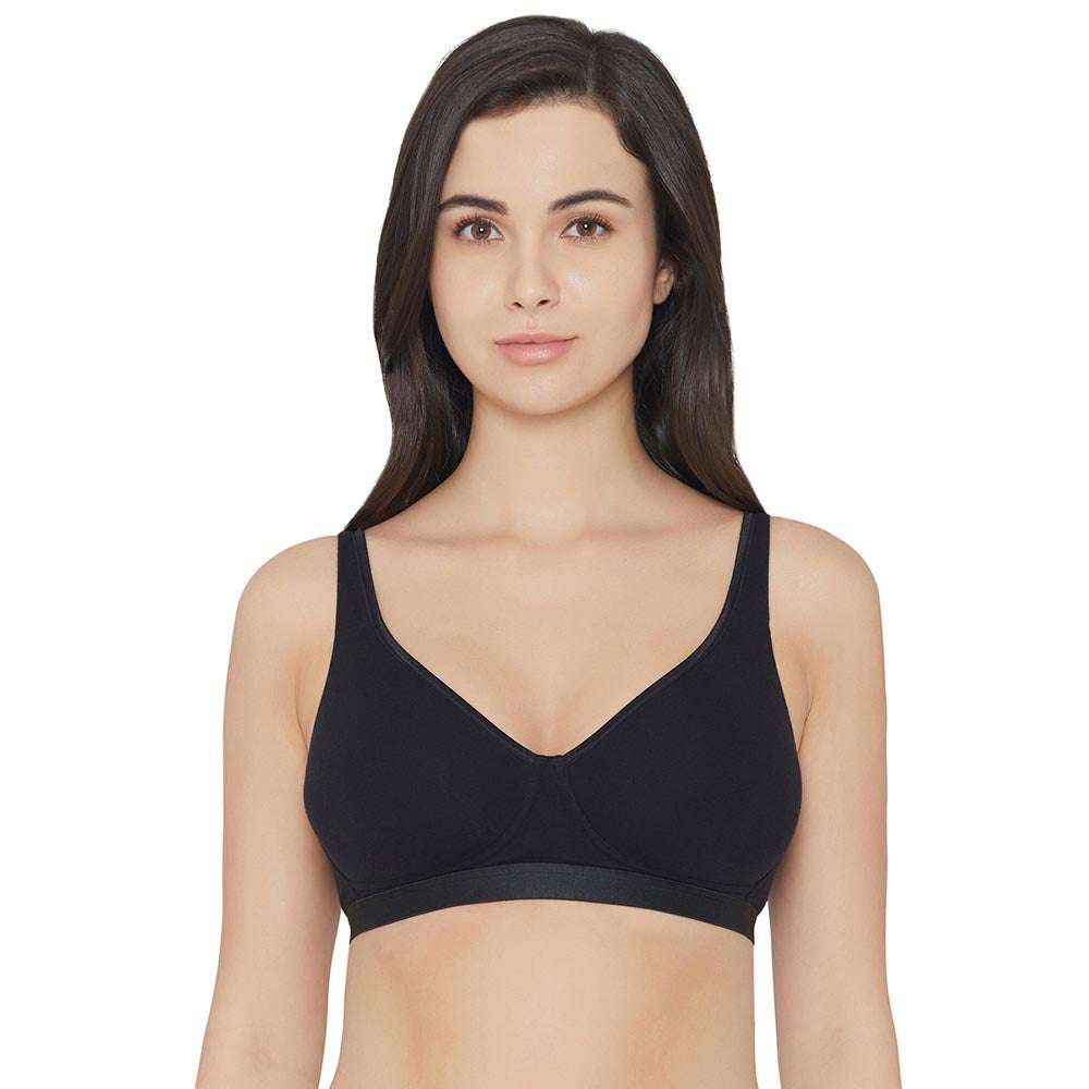 Essentials Non Padded Non Wired Full Cup Comfortable Everyday Comfort  Bra-Beige