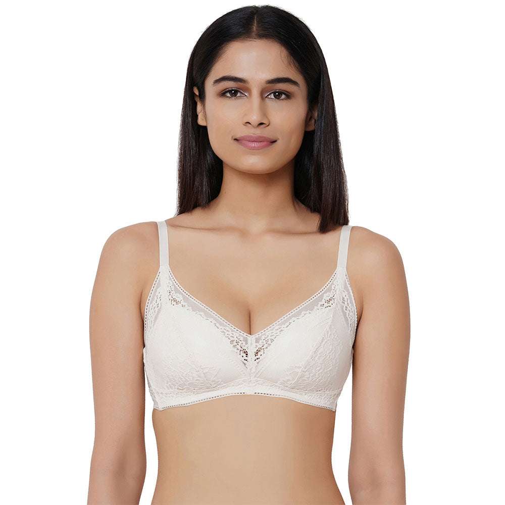 Buy Wacoal Essentials Padded Non-wired 3-4th Cup Cotton Comfortable T-shirt  Bra - Grey online