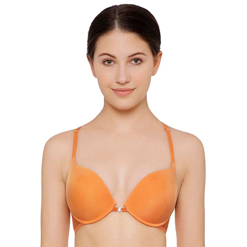 Buy Wacoal Soleil Padded Wired 3/4Th Cup Lace Fashion Bra - Orange online