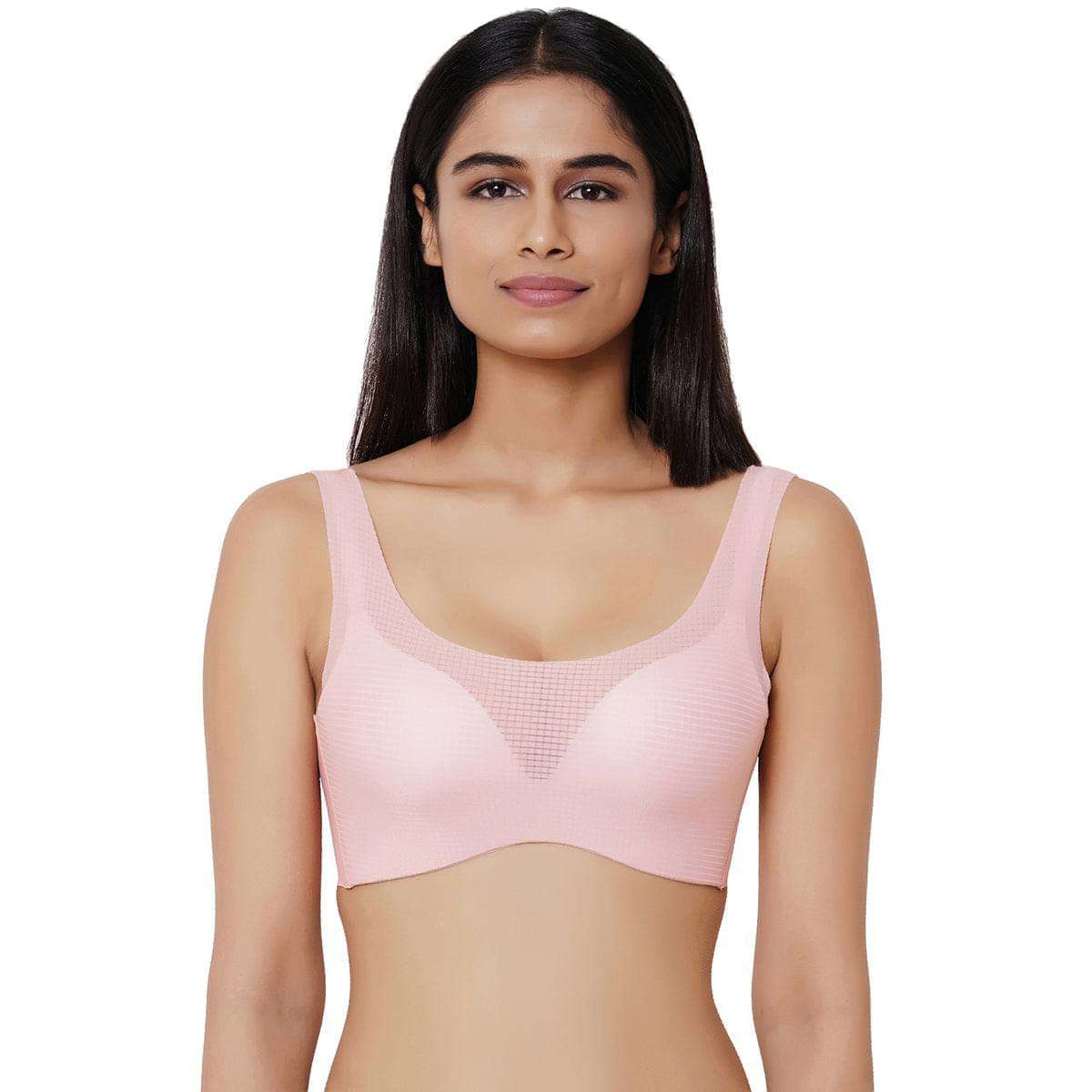 Buy Aura Padded Non-Wired Full Cup T-Shirt Bra - Pink Online