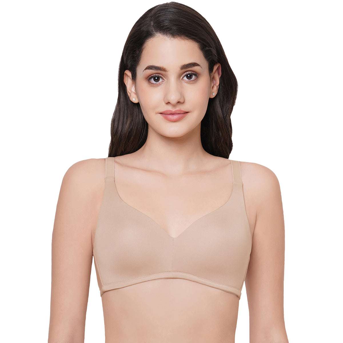 WOMEN FULL COVERAGE NON PADDED BRA AND NON-WIRED FANCY BRAS