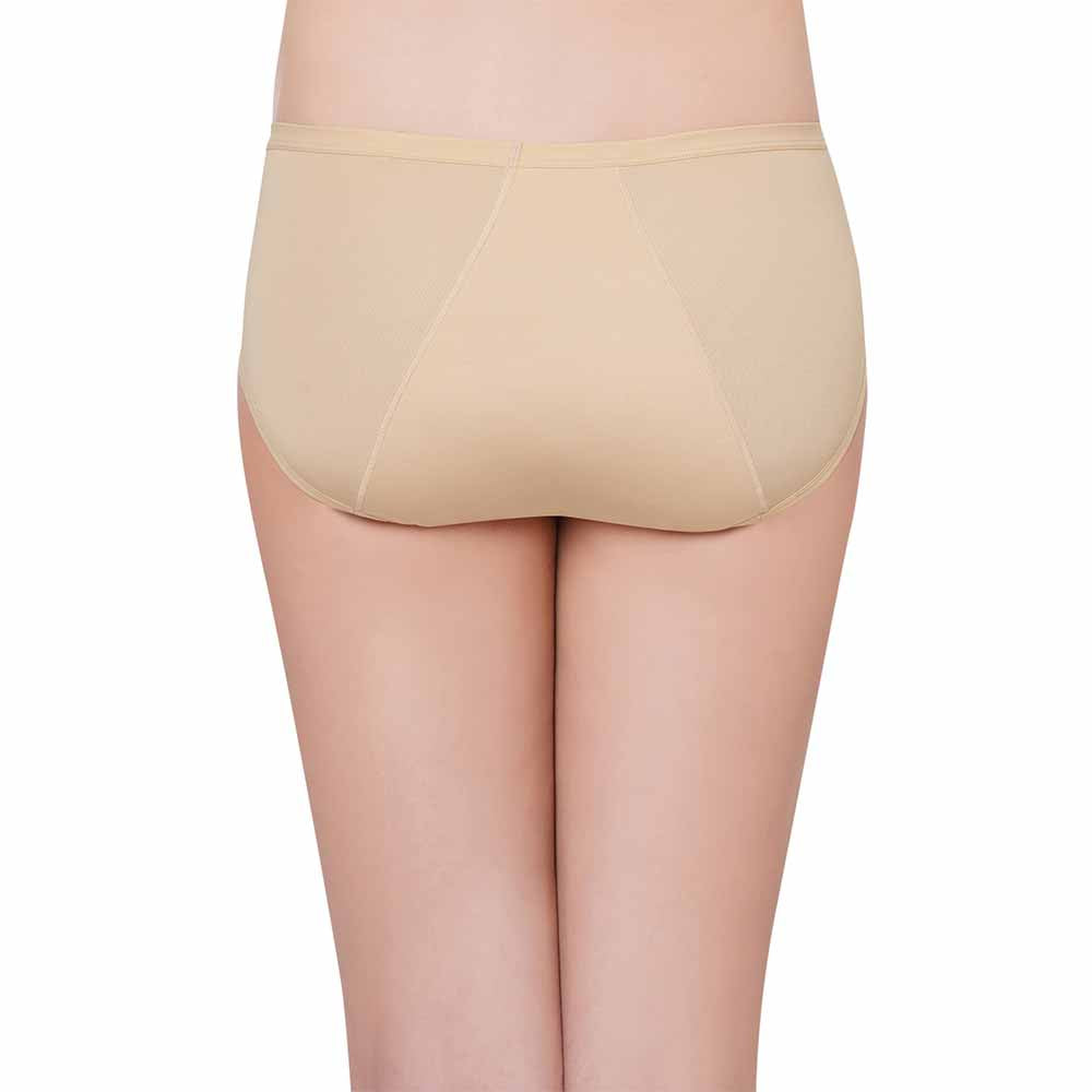 Buy Hygieni Mid Waist Full Coverage Night Wear High Absorbency Period Panty  - Nude Online | Wacoal India