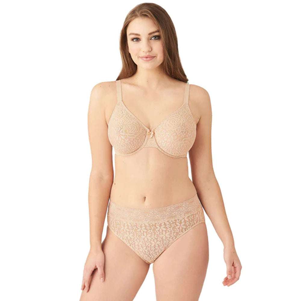 Buy Wacoal Women's Halo Lace, Non Padded, Wired, Full Cup, Bridal Wear, Plus Size