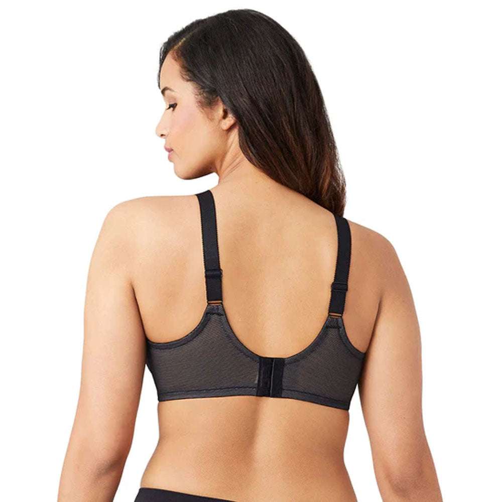 Buy Wacoal Visual Effects Non-Padded Wired Full Coverage Minimiser Everyday  Comfort Bra - Black Online