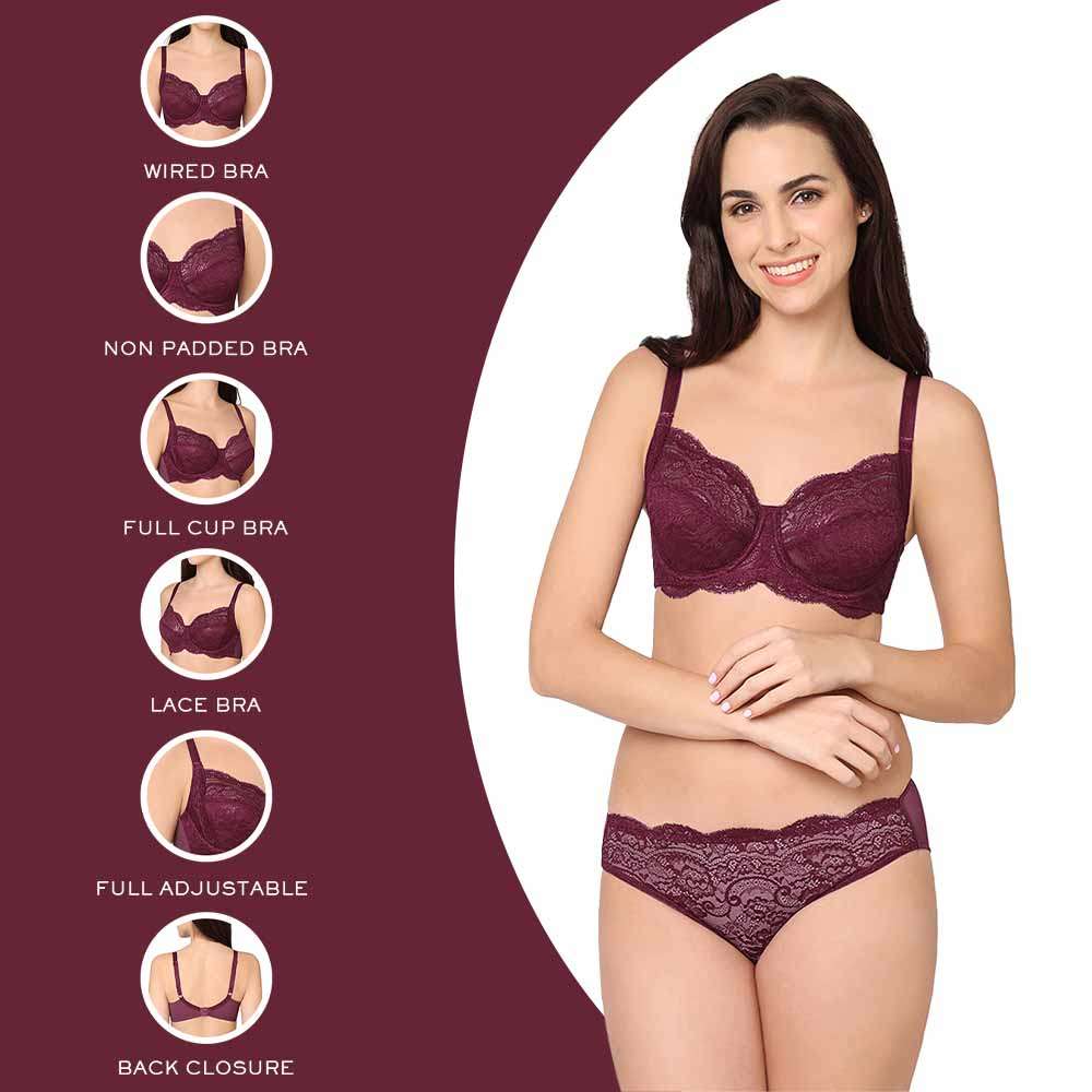 Comfortable Stylish japanese lace panties and bra Deals 