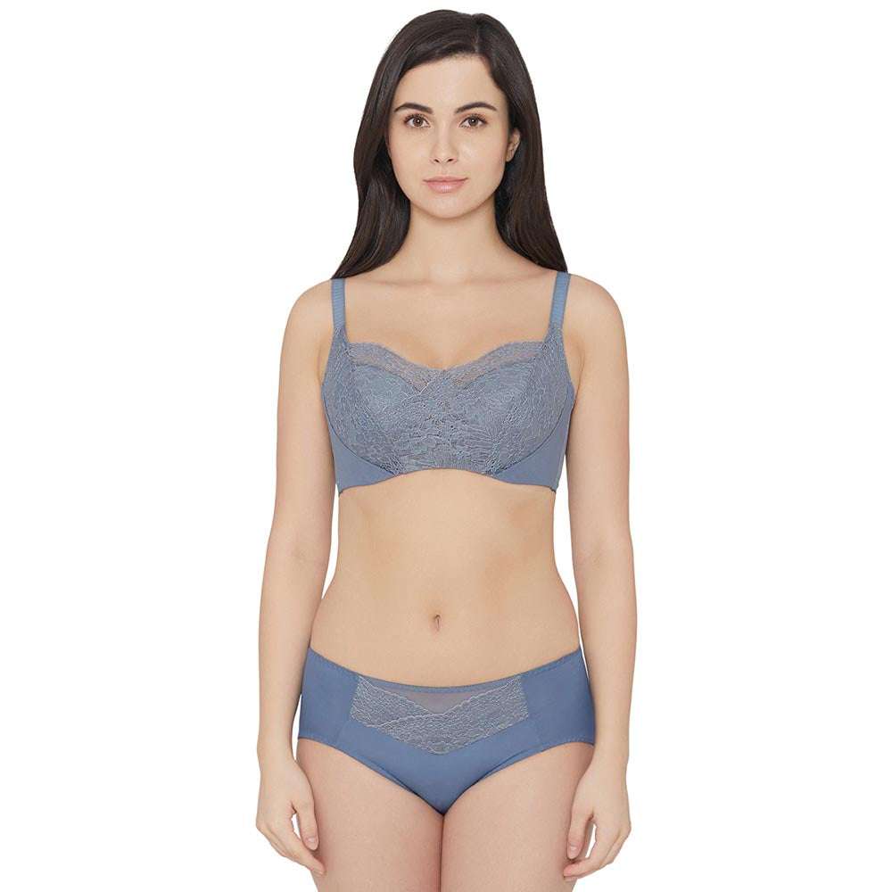 Buy Moselle Mid Waist Medium Coverage Everyday Wear Midi Panty - Blue Online