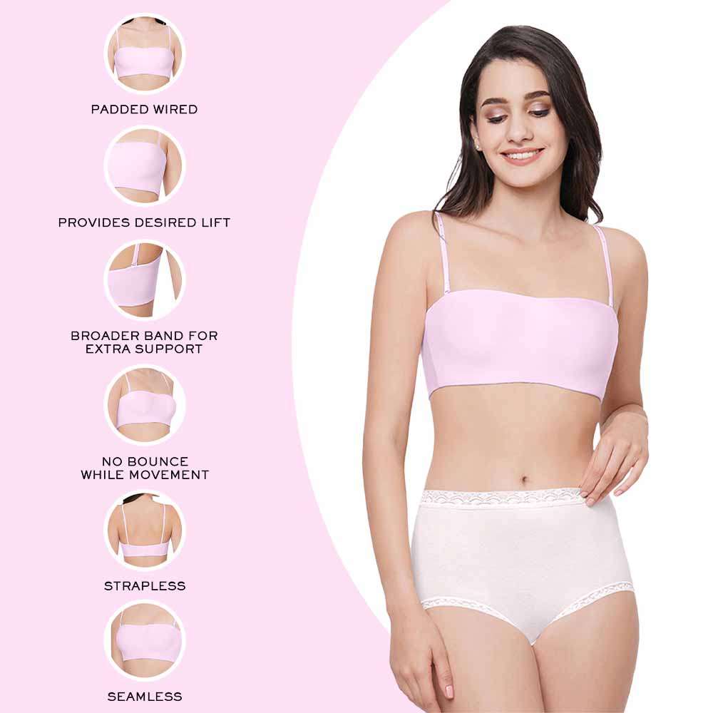 SKINY Bandeau BH in bright pink