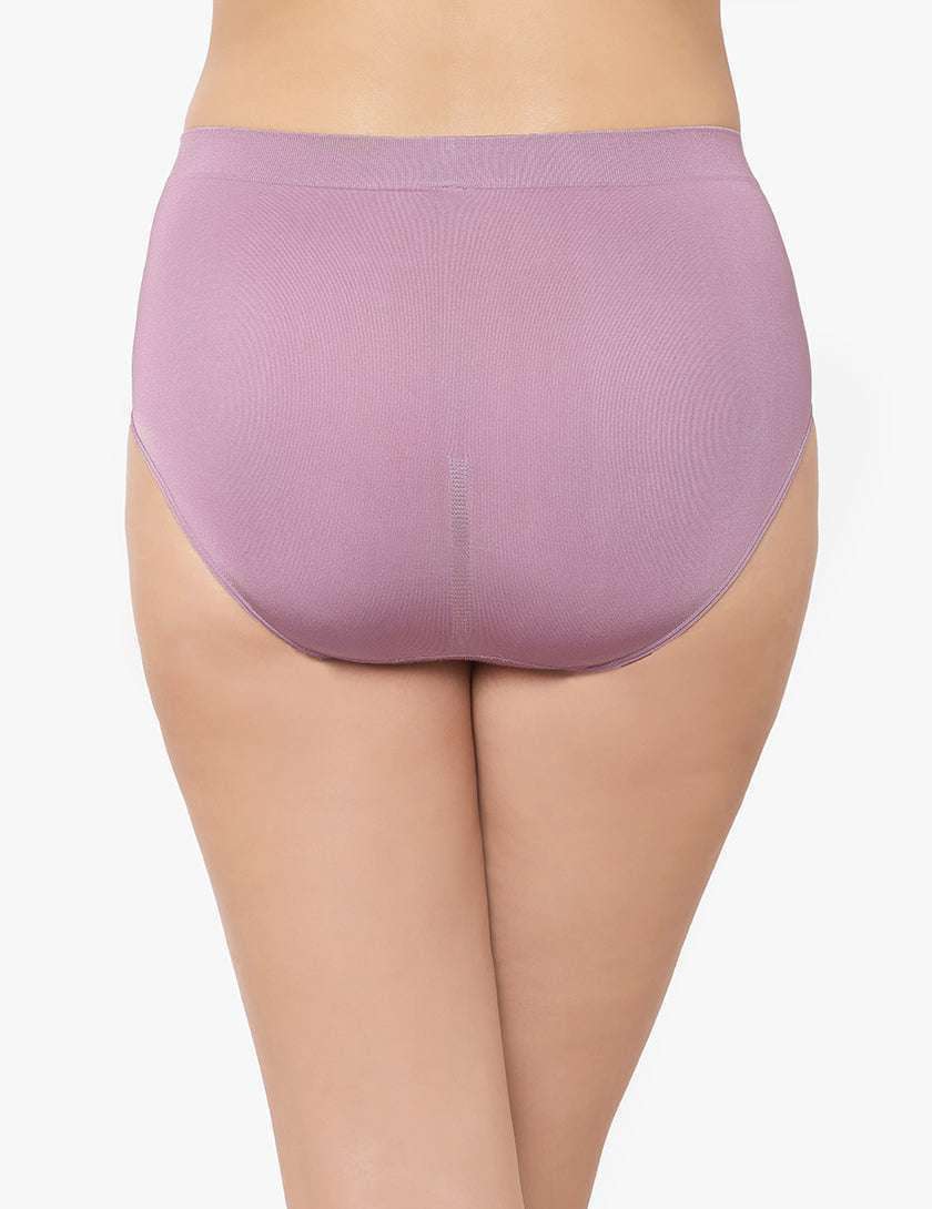  Womens Hi-Cut Panties, High-Waisted Smoothing Panty, High-Cut  Brief Underwear For Women, Comfortable Underpants, Sheer Pale Pink, X-Large