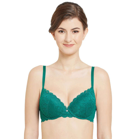 Buy Women's Printed Heavily Padded Underwired Push-Up Bra Green (Best Fit  36B & 36C) Online at Best Prices in India - JioMart.