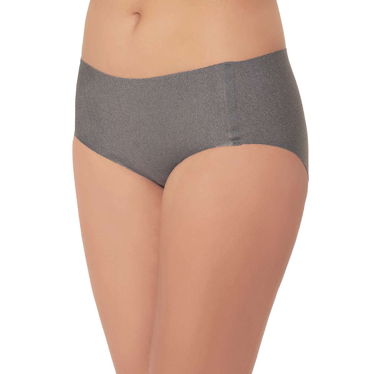 Buy Seamless Mid Waist Full Coverage Everyday Wear Hipster Panty - Beige  Online