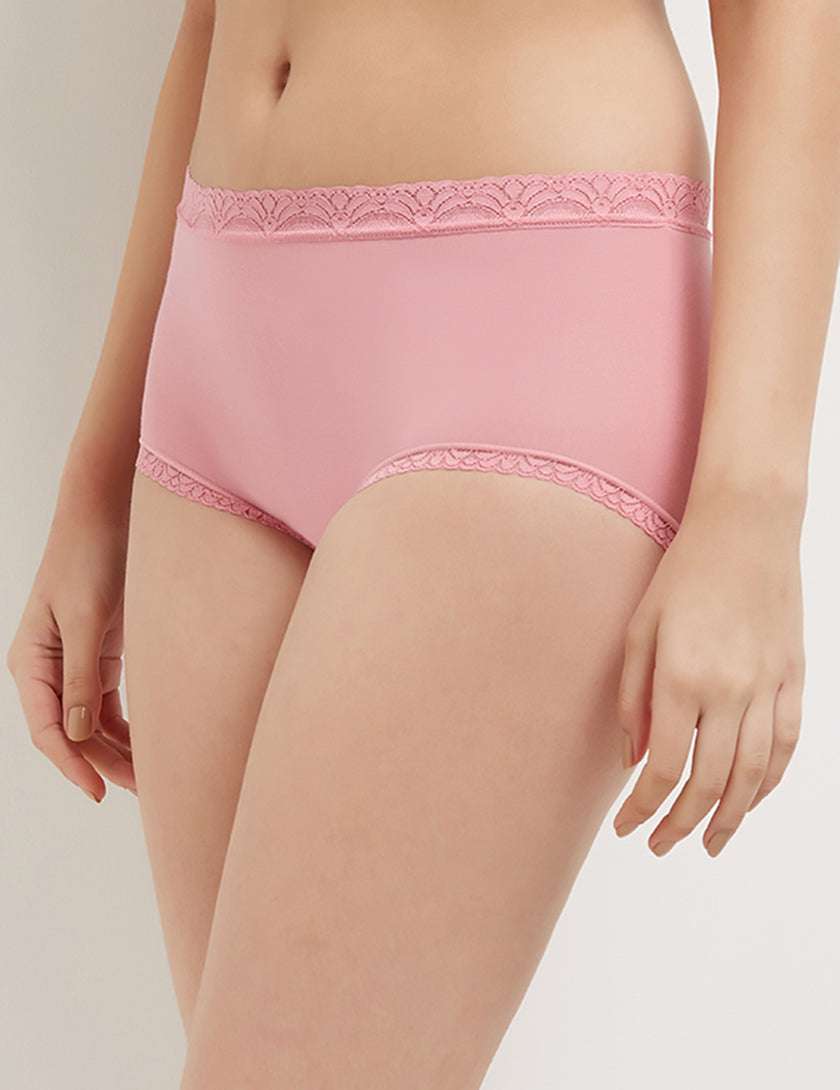 Buy LAK 18 Women's Nylon Seamless Panties High Waist Brief Fit Underwear  Full Coverage Ladies Brief for Daily Use (PINK_XL) Online at Best Prices in  India - JioMart.
